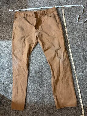 Genuine Dickies Men's Work Pants Tan Duck Canvas Flex 36x34 Straight Leg